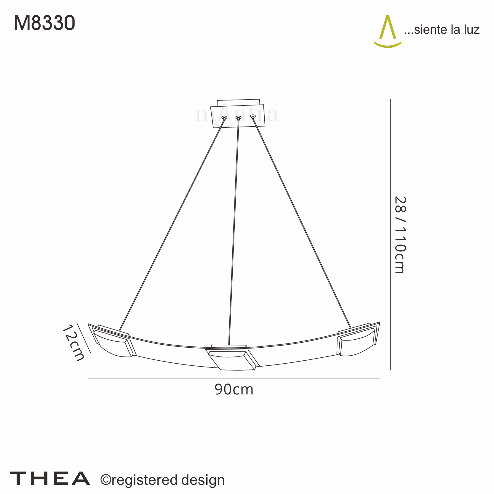 Thea Ceiling Lights Mantra Fusion Linear Fittings